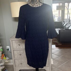 J. Crew Women’s Navy Eyelet Shift Dress